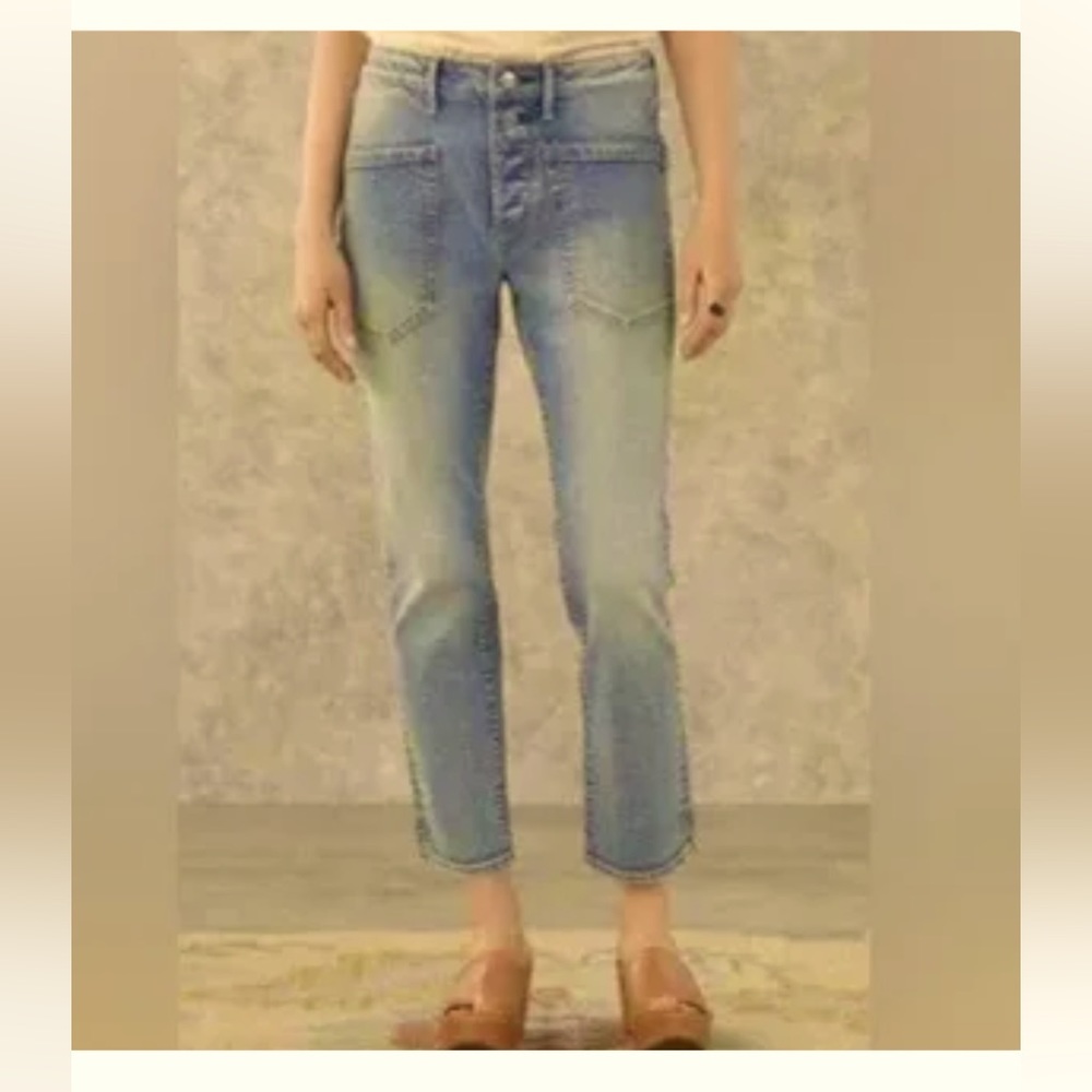 Sundance Driftwood Adavi Crop Collete Jeans Size 29